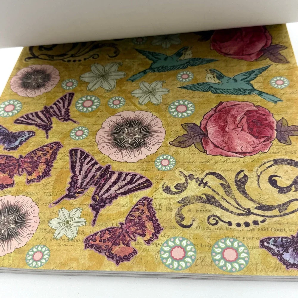 K&Company Painted Garden Specialty Paper Pad 12x12 Floral 104pc Scrapbook